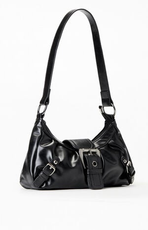 Pacsun Faux Leather Buckle Shoulder Bag | PacSun