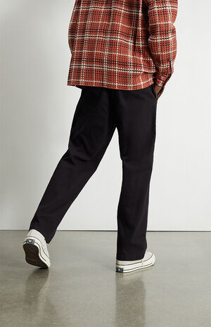 Black Twill Trouser Pants image number 4