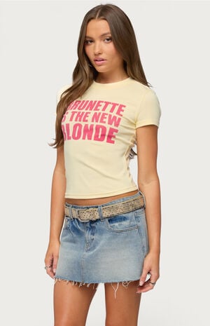 Brunette Is the New Blonde T-Shirt image number 2