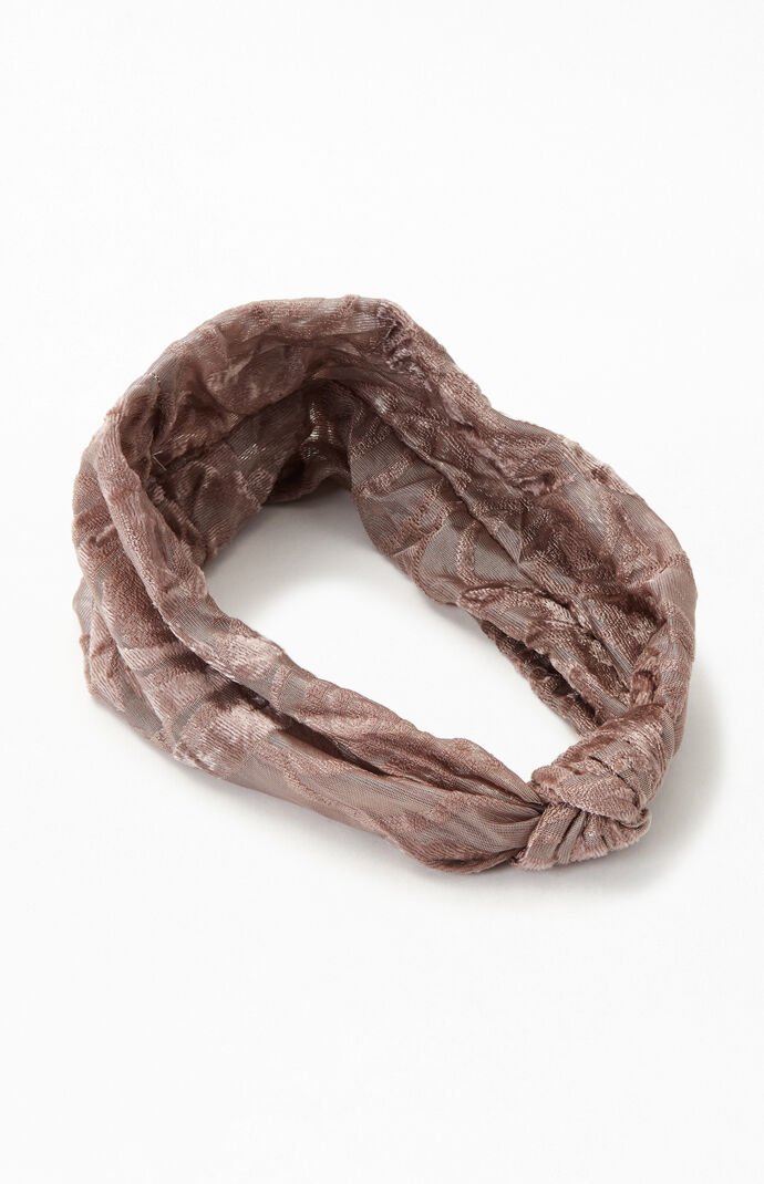 Burnout Velvet Knit Headband