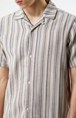 Woven Striped Camp Shirt image number 2