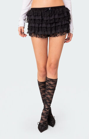 Unicorn Layered Ruffle Shorts image number 1