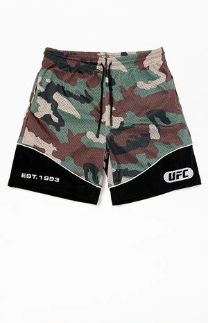 Camo Panel Mesh Shorts image number 1