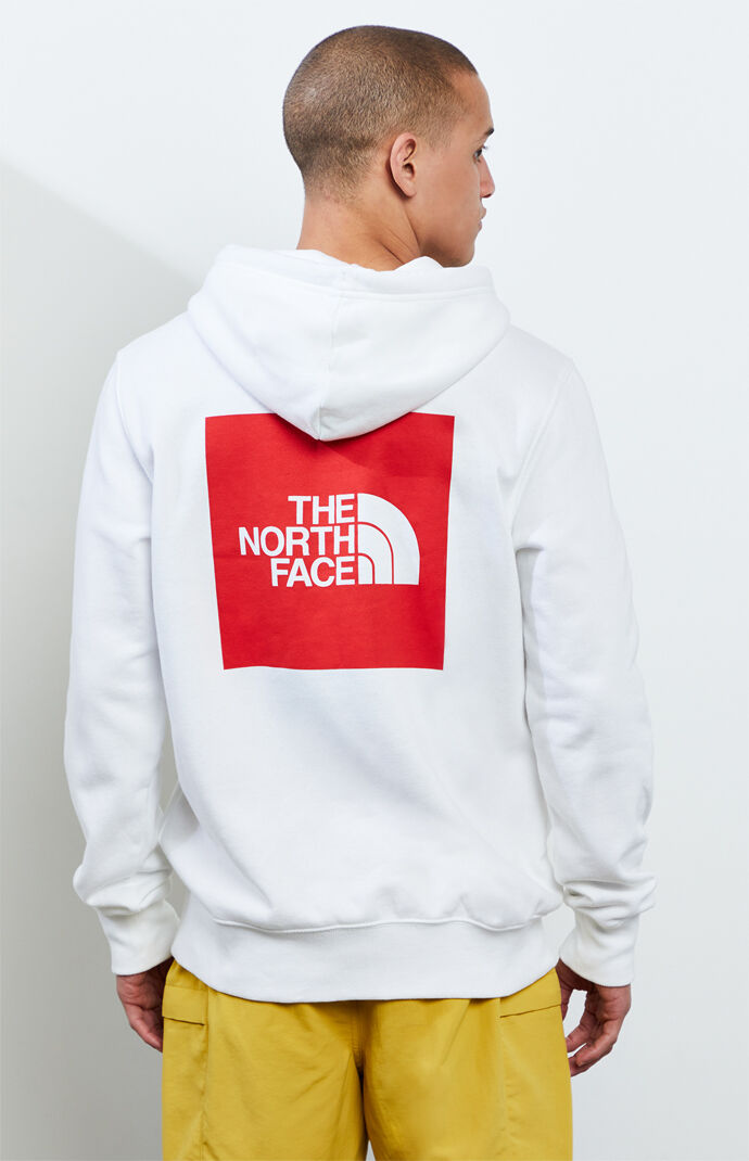 red north face jumper