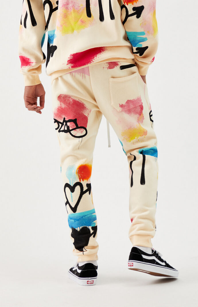 Scrap Art Tan Jogger