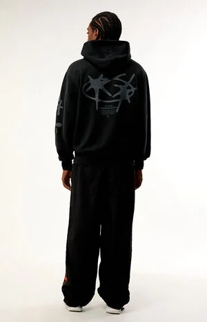 Vintage Black Star Hoodie image number 5