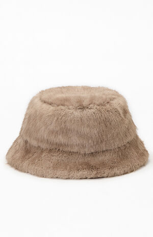 Faux Fur Bucket Hat image number 2