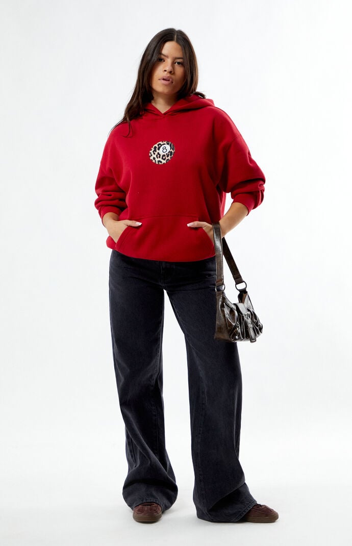 Pacsun Leopard 8 Ball Applique Hoodie | Pacsun