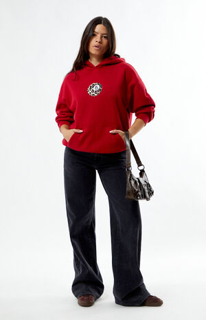 Leopard 8 Ball Applique Hoodie image number 5