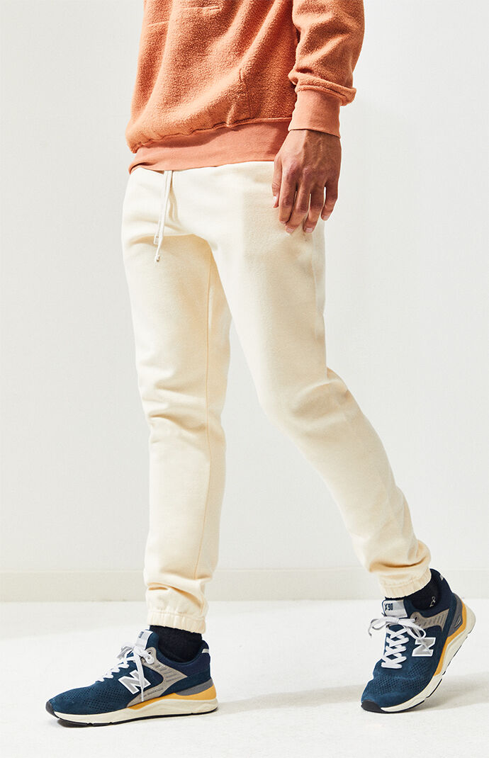 cream mens joggers
