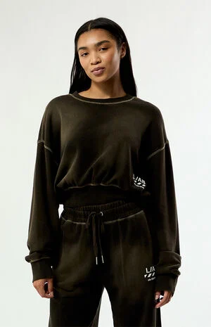 Cropped Crew Neck Sweatshirt image number 1