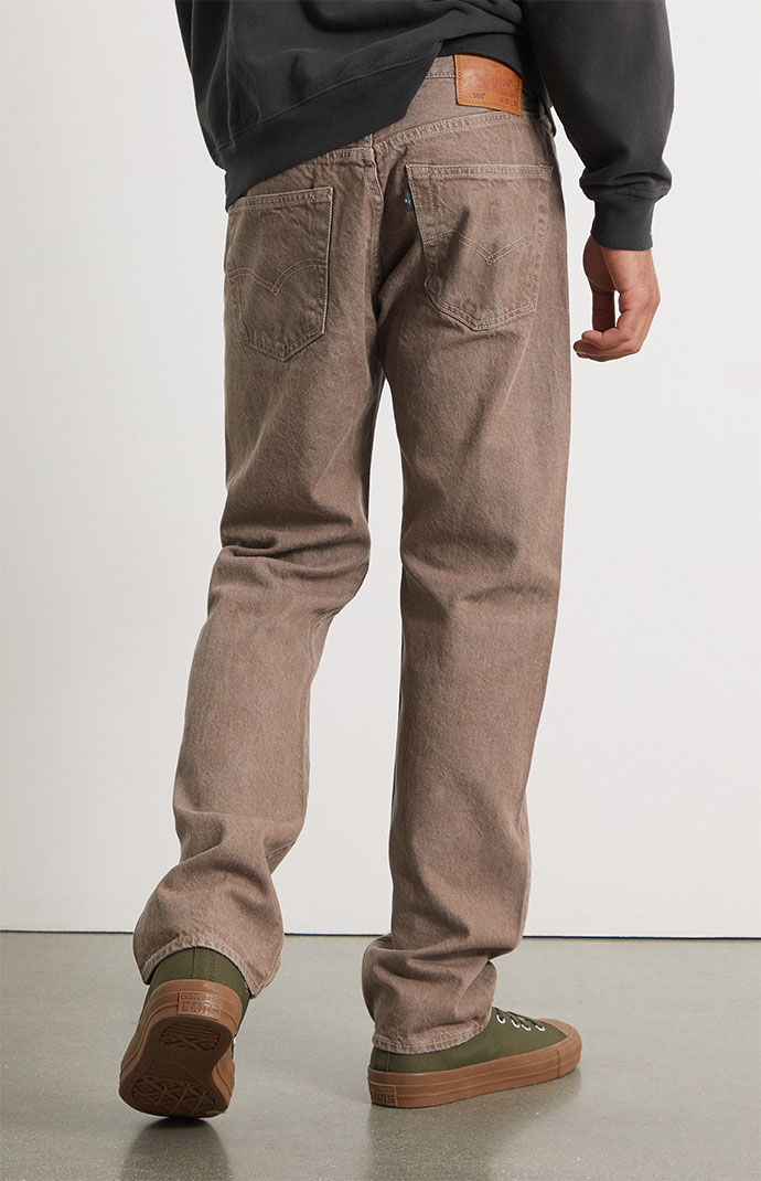 Brown 501 2025 levis jeans