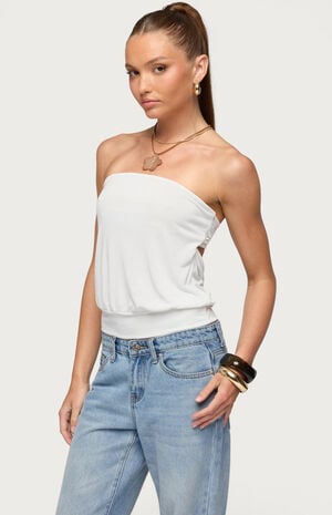 Lanah Back Cutout Strapless Top image number 2