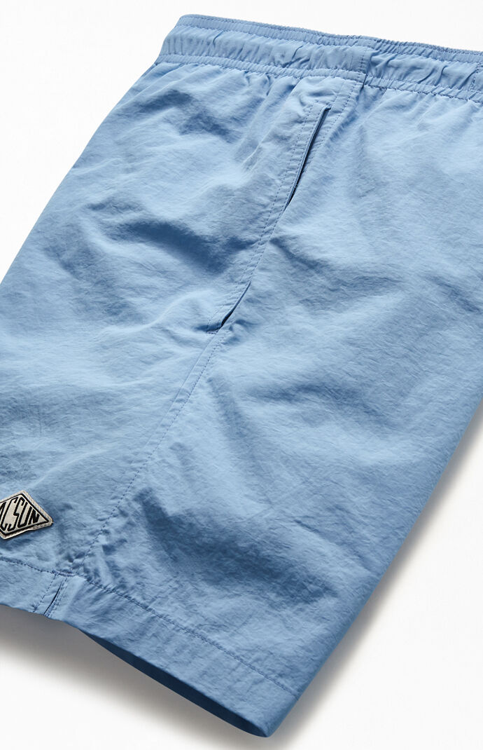 Solid Color 17" Swim Trunks