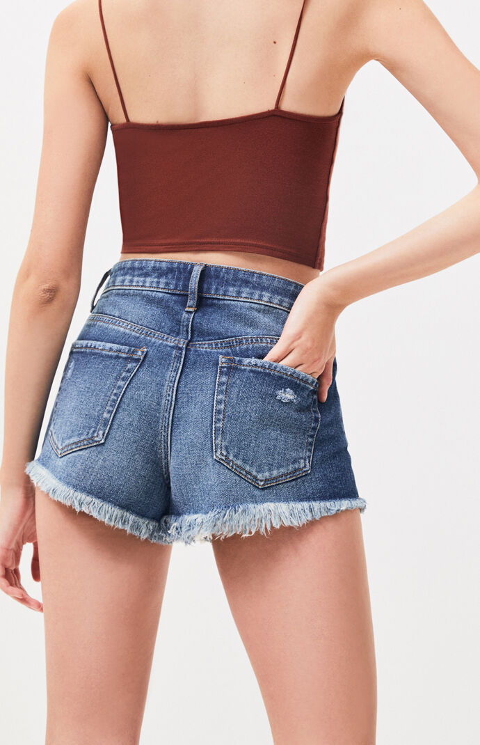 Pacsun Emmy High Rise Denim Festival Shorts Pacsun