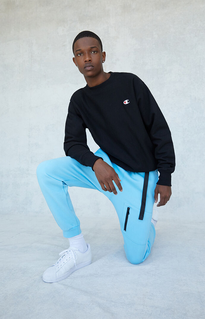 PacSun Royal Blue Zip Cargo Fleece Sweatpants PacSun