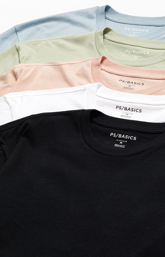 5-Pack Regular Fit T-Shirts