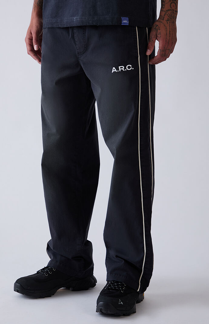 その他 arc track pant 17fw A.R.C. Black Active Vintage Wash Track Pants | Pacsun