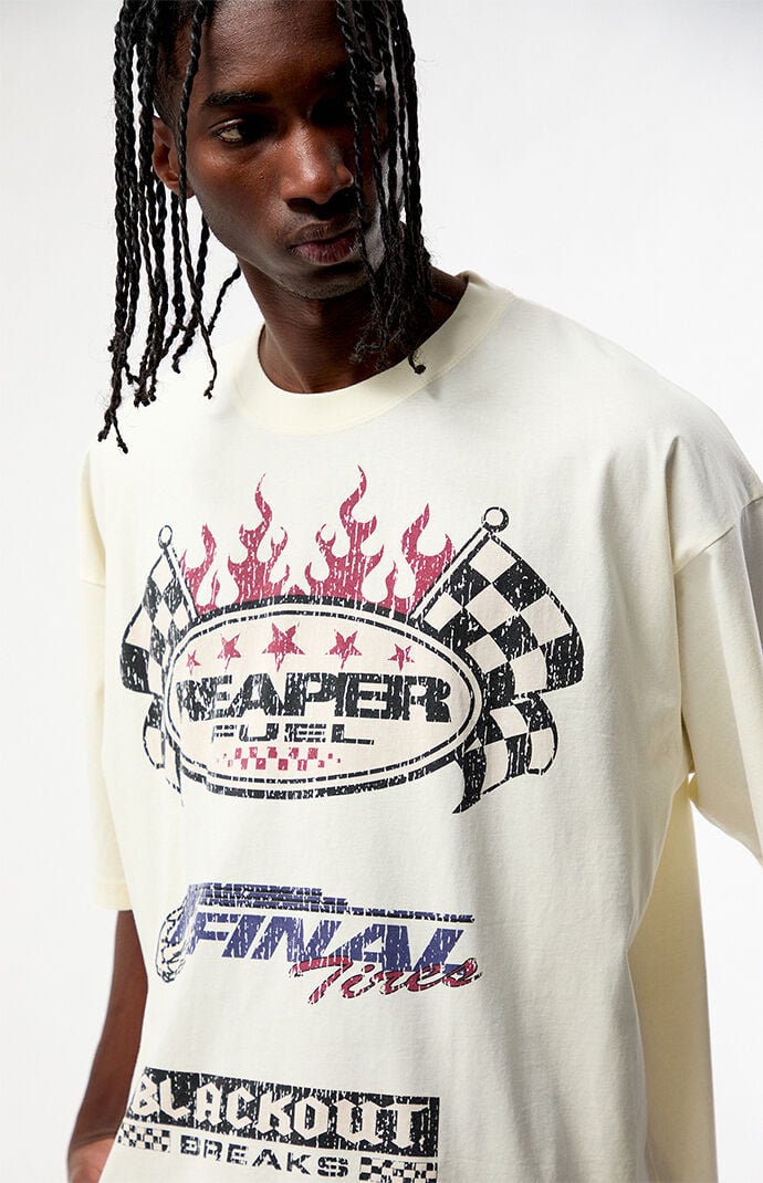 Pacsun Reaper Fuel Cropped Boxy T-Shirt