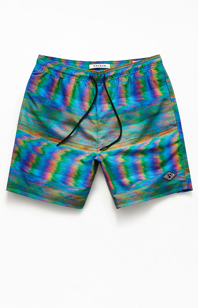 Static Noise 17" Swim Trunks
