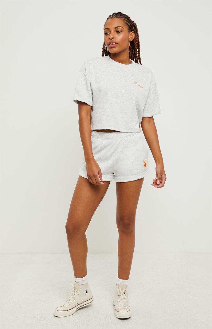 By PacSun Bunny Cropped Crew Neck Sweatshirt