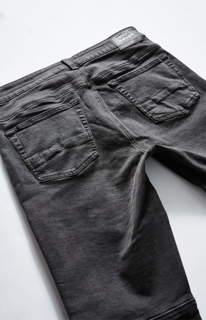 stitched denim