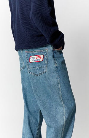 Dylan Baggy Jeans Florence Patch Medium Blue image number 5