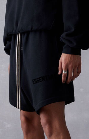 Jet Black Sweat Shorts image number 5