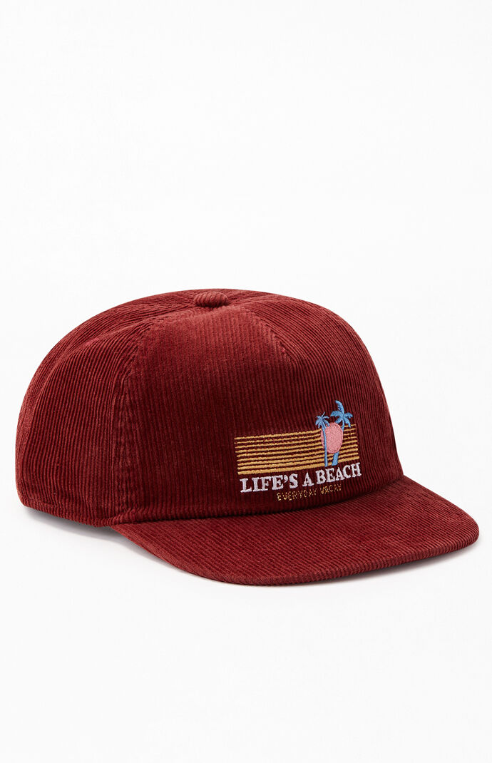 corduroy snapback hat