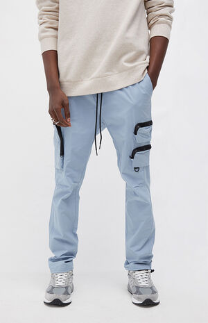 Blue Slim Cargo Pants image number 2
