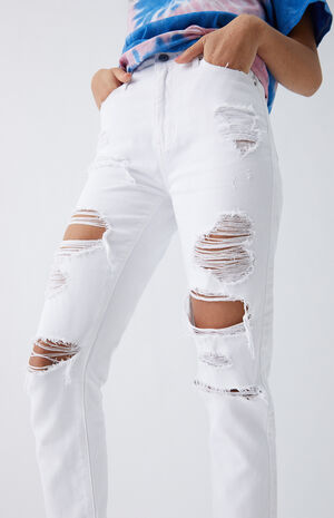 White Mom Jeans image number 3