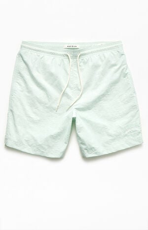 Collegiate Solid Swim Trunks image number 1