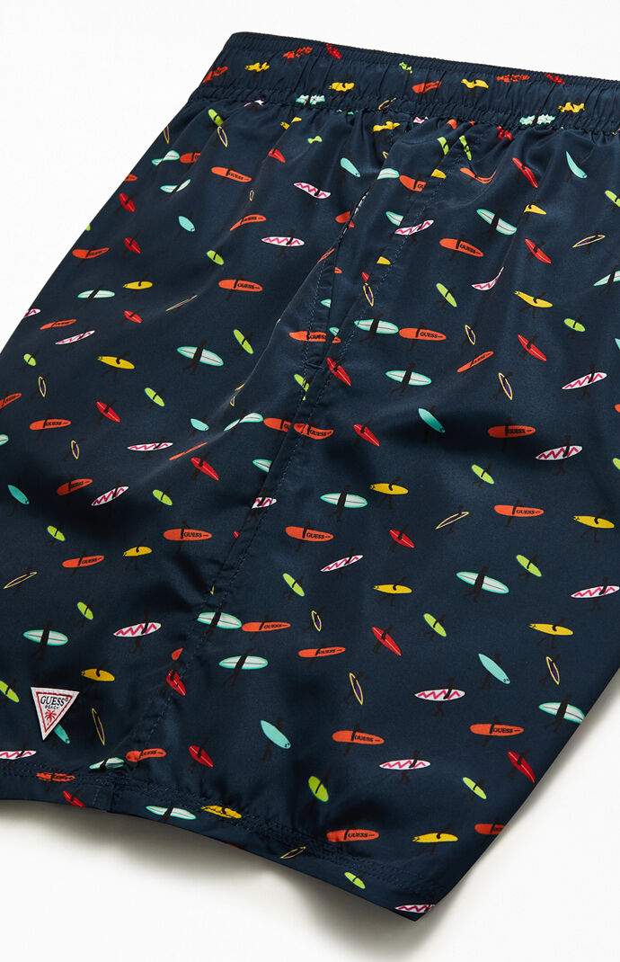 Surf Print 16" Swim Trunks