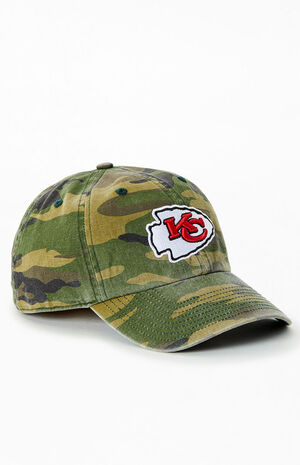 Kansas City Chiefs Camo Clean Up Dad Hat image number 1