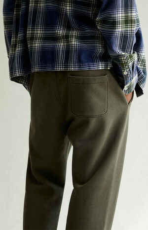 Olive Straight Leg Sweatpants image number 4