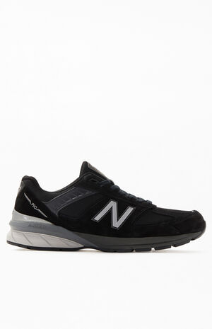 Black & Silver 990v4 Made in US Shoes image number 2