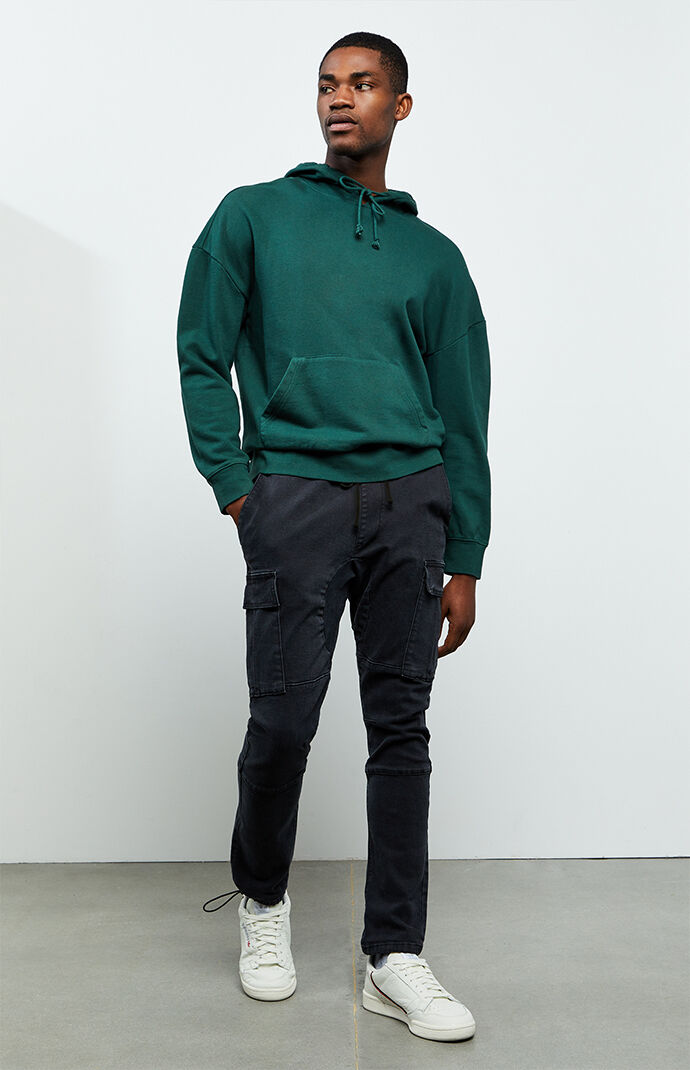 Workwear Washed Black Slim Fit Cargo Pants
