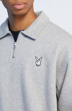 By PacSun Flag Half Zip Polo Sweatshirt image number 2