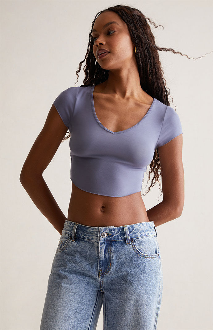 Baby v 2024 neck shirt
