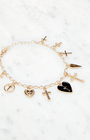 Gold Charm Bracelet image number 2