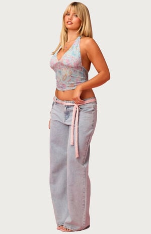 Barbie Fever Mesh Halter Top image number 4