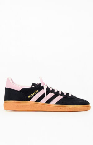 Women's Black & Pink Handball Spezial Sneakers image number 1