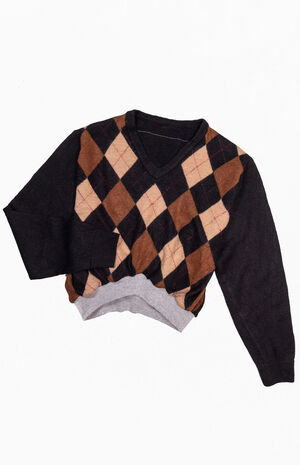 Reworked Argyle Sweater image number 6