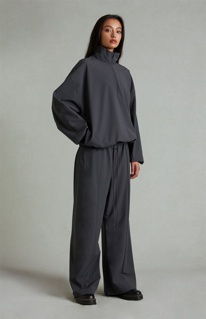 Fear of God ESSENTIALS Women's Iron Gray Relaxed Track Pants