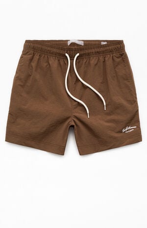 Brown Collegiate 4.5'' Swim Trunks