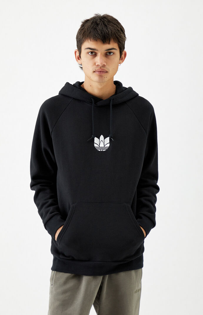Black & White 3D Trefoil Hoodie