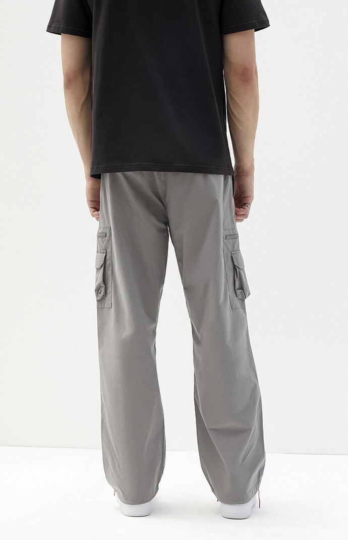 PacSun Oyster Gray Baggy Cargo Pants