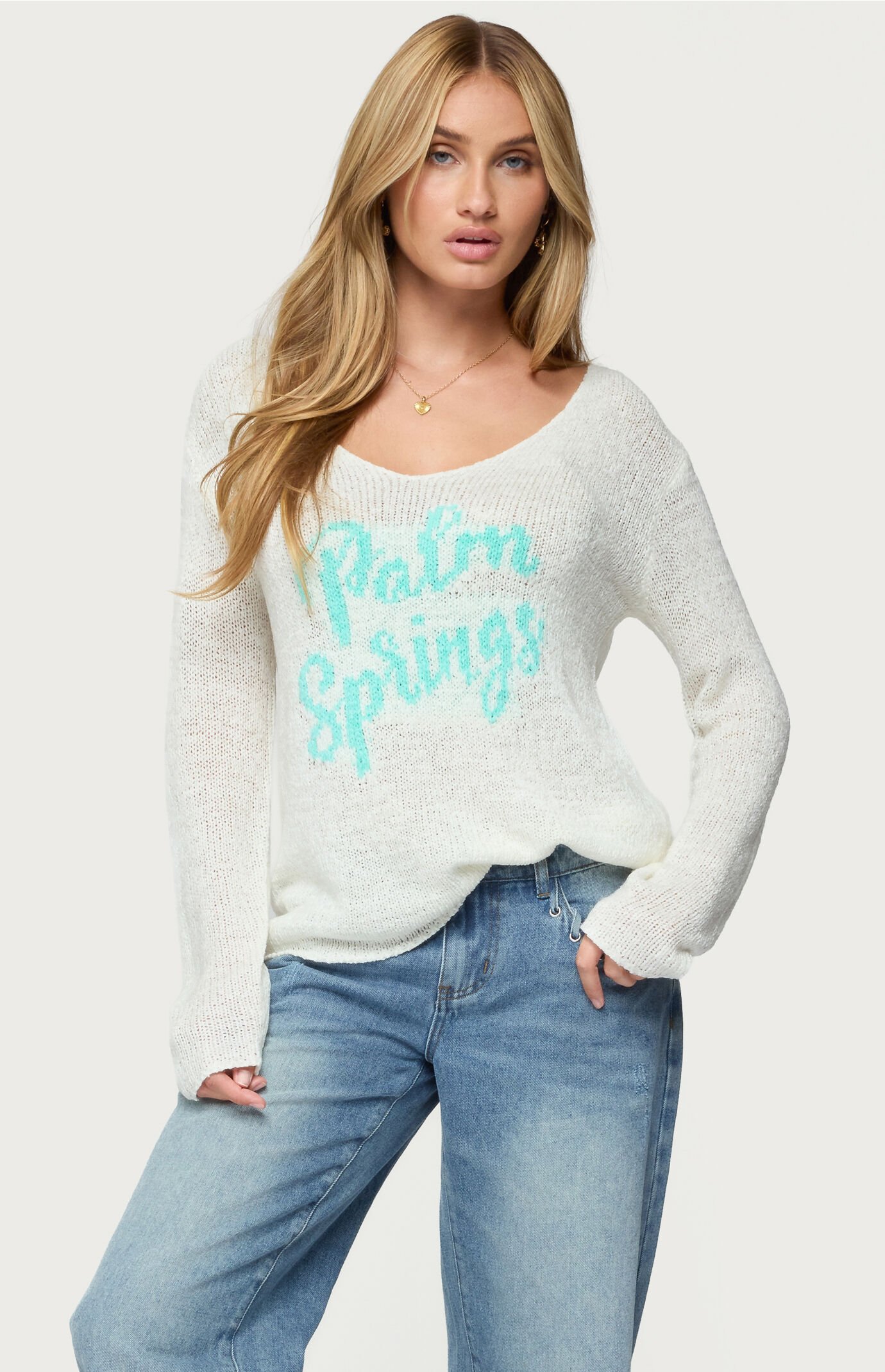 Edikted Palm Springs Light Knit Sweater