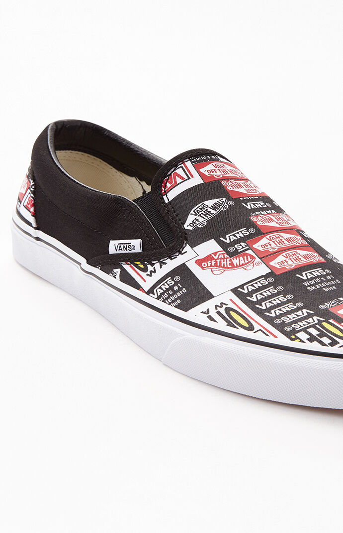 label mix slip on vans