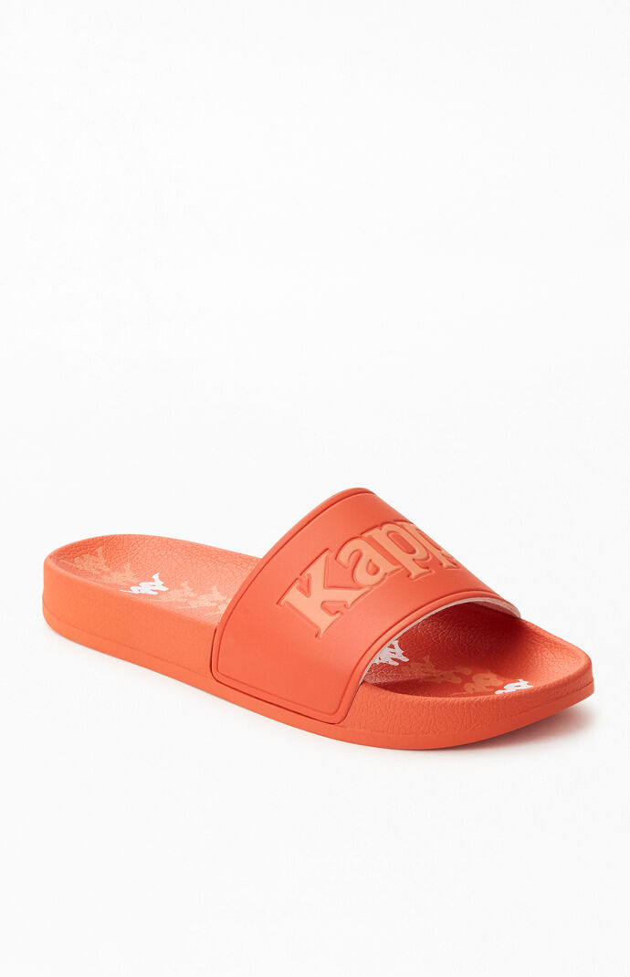 Women's Orange Banda Adam Slide Sandals